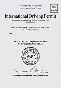 USA International Driving Permit