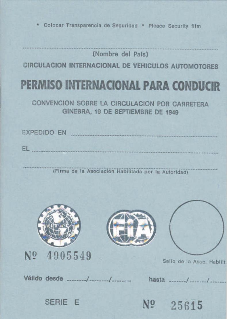 Argentina International Driving Permit