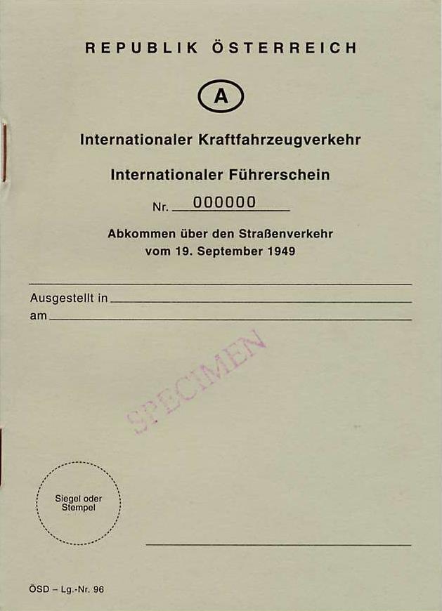 Austria International Driving Permit