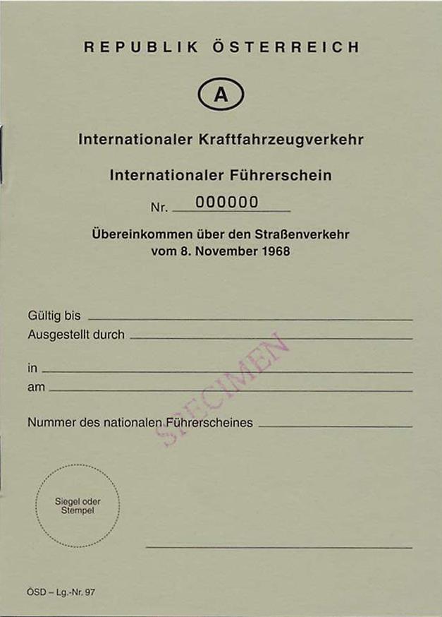 Austria International Driving Permit