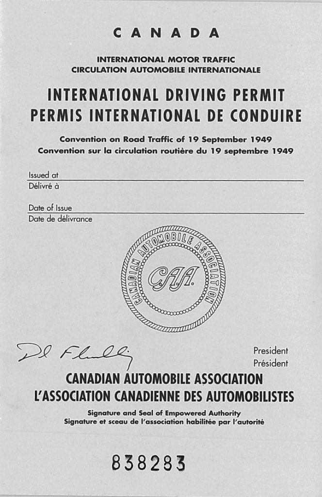 Canada International Driving Permit