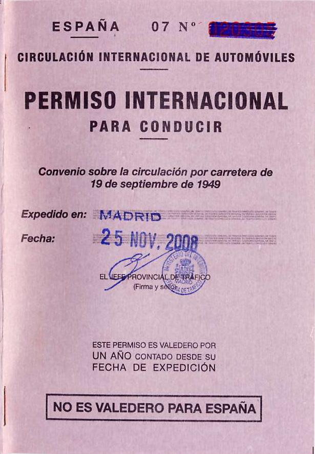 permit to travel to spain