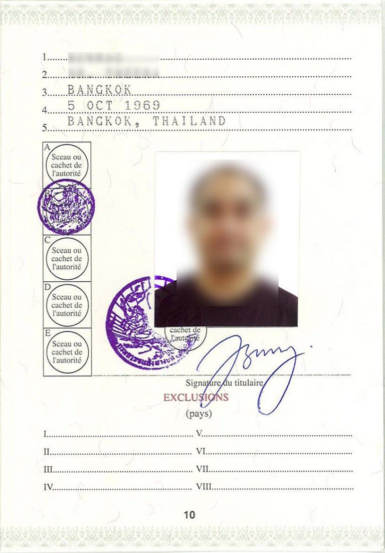 Thailand International Driving Permit