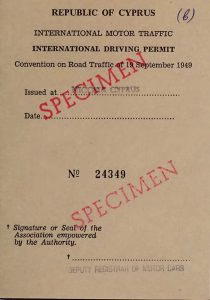 قبرص IDP booklet