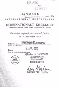 الدنمارك IDP booklet