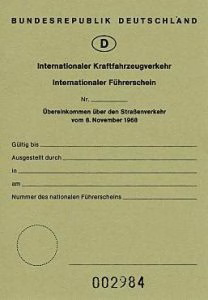 Germany IDP booklet