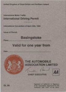 United Kingdom IDP booklet