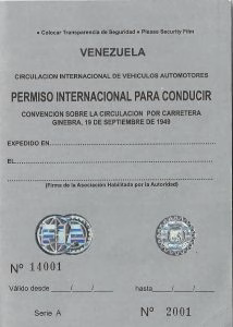 فنزويلا (جمهورية فنزويلا البوليفارية) IDP booklet